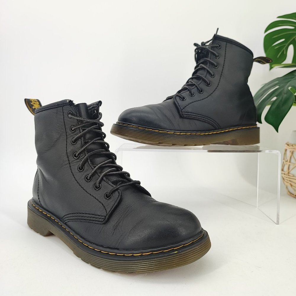 Dr.Martens Women's Black Leather Boots Size 5
